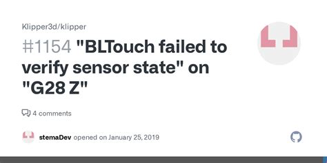 bltouch failed to verify sensor state|klipper bltouch always triggered.